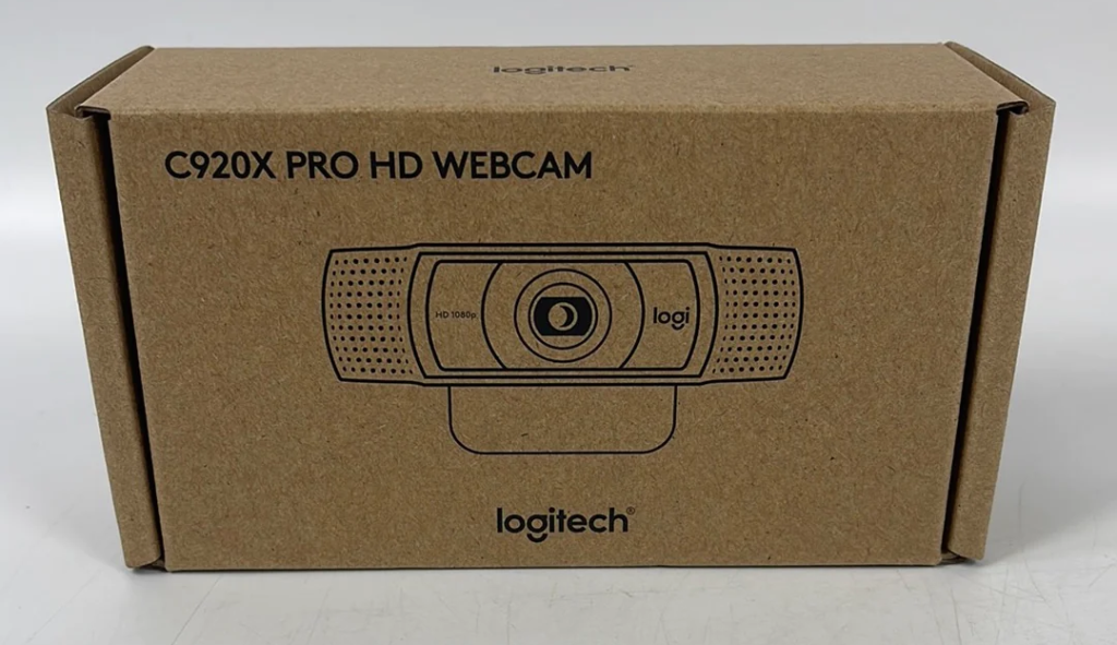 A picture of the Logitech c920x HD box